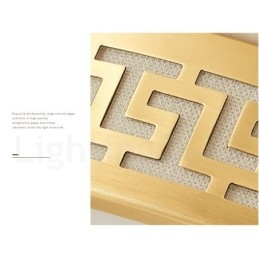 Runde, moderne Deckenleuchte im nordischen Stil aus reinem Messing mit Acrylschirm