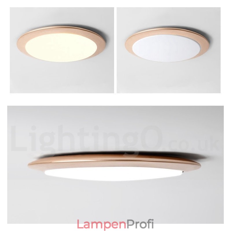 4 cm dicke, superdünne, dimmbare, moderne Deckenleuchten im zeitgenössischen nordischen Stil mit Acrylschirm und Fernbedienung, können auch als Wandleuchte verwendet werden