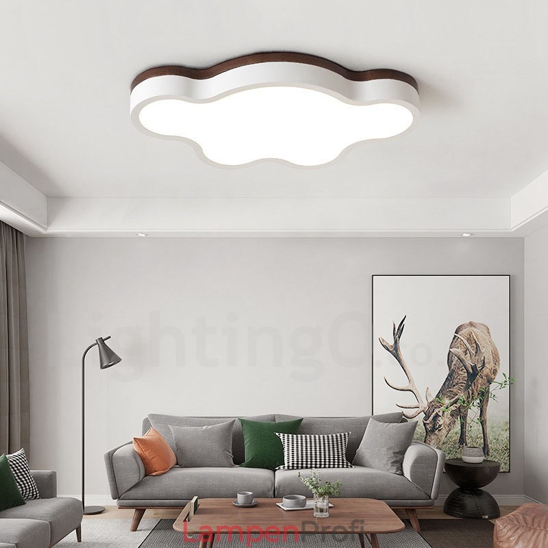 Retro Holz Stahl Flush Holz Licht Kinder Deckenleuchte