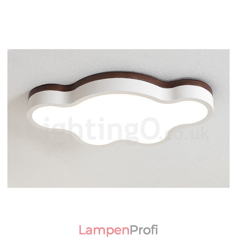 Retro Holz Stahl Flush Holz Licht Kinder Deckenleuchte