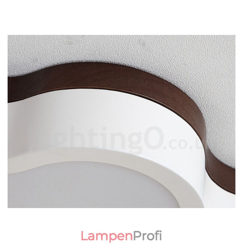 Retro Holz Stahl Flush Holz Licht Kinder Deckenleuchte