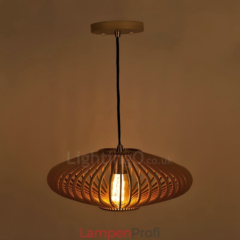 1 Licht Laterne Vintage Holz Kronleuchter Industrielle Wind Loft Holz Linear Anhänger Beleuchtung