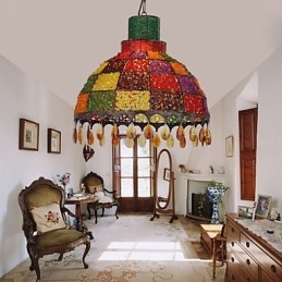 Mini-Stil Vintage Kronleuchter Manuelle Lampe