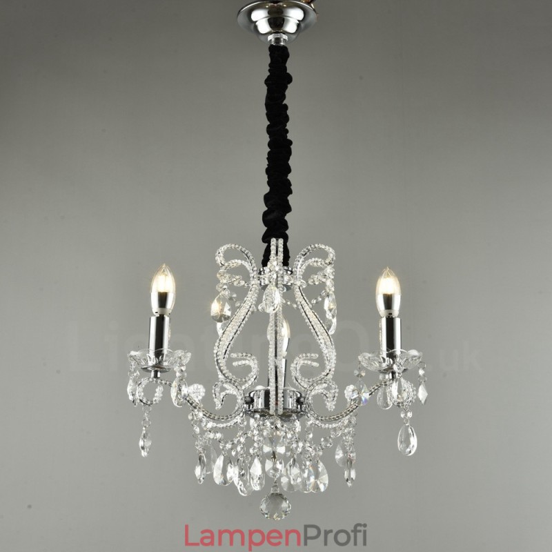 3 Licht Gold Silber Amerikanischen Stil Kristall Anhänger Kronleuchter Licht Shop