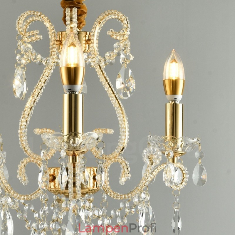 3 Licht Gold Silber Amerikanischen Stil Kristall Anhänger Kronleuchter Licht Shop