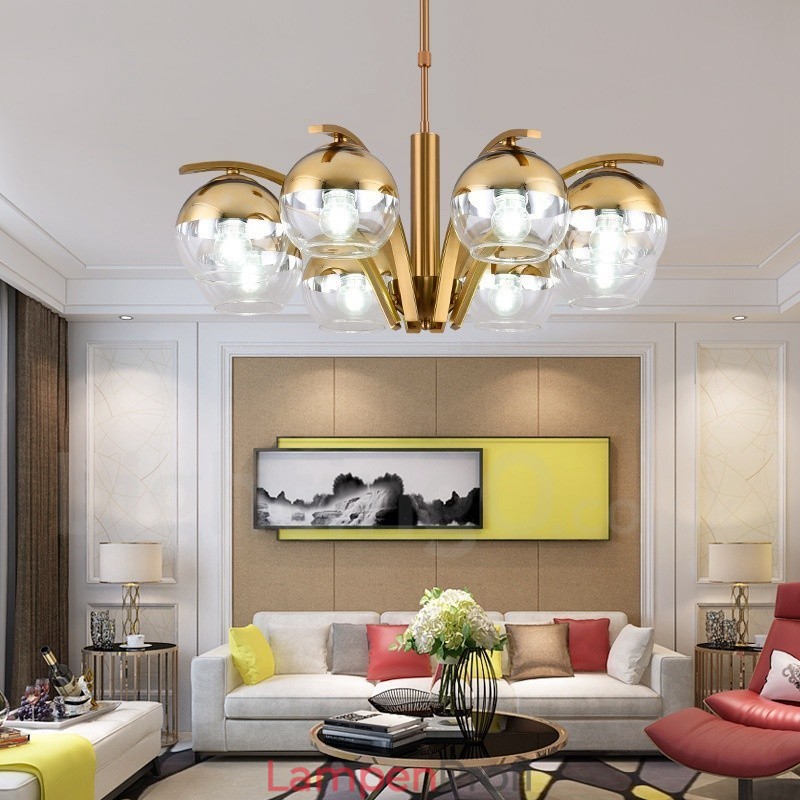 Nordischer Mode-Kronleuchter in Gold und Silber