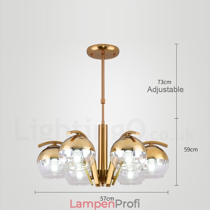 Nordischer Mode-Kronleuchter in Gold und Silber