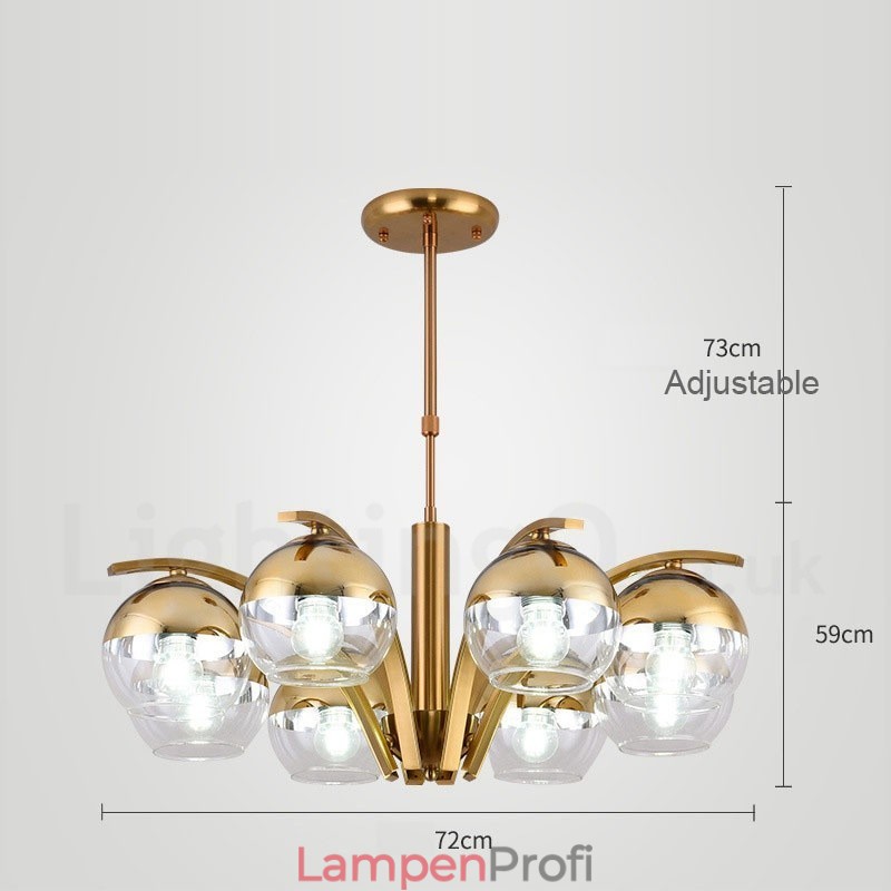 Nordischer Mode-Kronleuchter in Gold und Silber