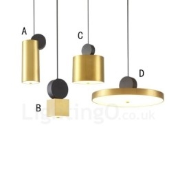 4 Stile Gold Schwarz Postmodern Pendelleuchte