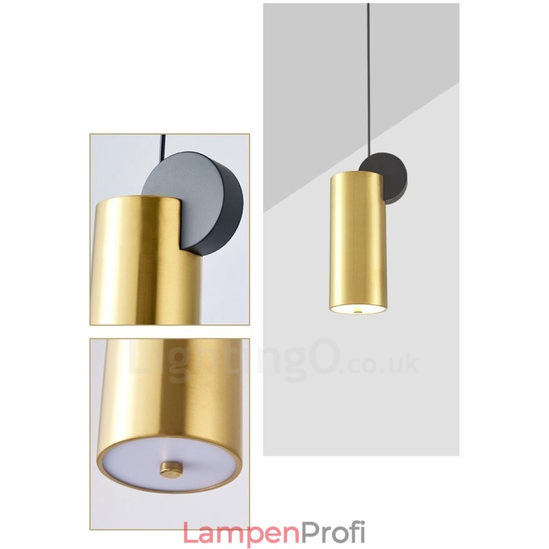 4 Stile Gold Schwarz Postmodern Pendelleuchte