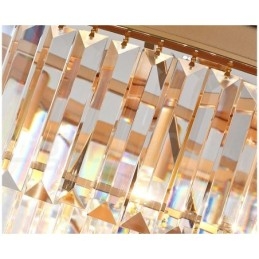 Postmoderne Luxus Runde K9 Kristall Unterputz Deckenleuchte Ausstellungshalle