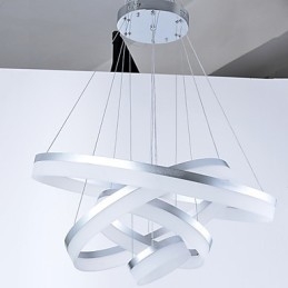 Acryl Kronleuchter Ring Anhänger Licht Leuchten mit