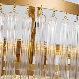 Gold Postmodernen Luxus Runde K9 Kristall Anhänger Kronleuchter Ausstellung Halle
