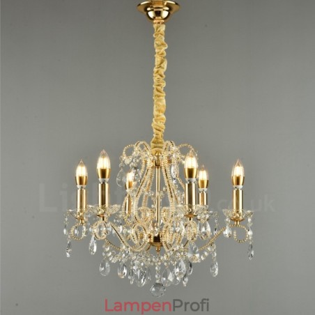 6 Licht Gold Silber Amerikanischen Stil Kristall Anhänger Kronleuchter Licht Shop 6 Licht Gold Silber Amerikanischen Stil Kristall Anhänger Kronleuchter Licht Shop