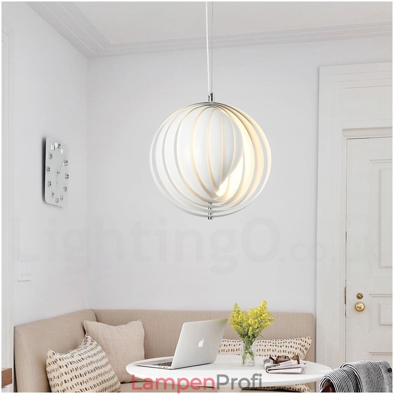 Globe White Rotate Postmodern DIY Pendelleuchte