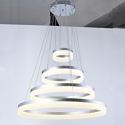 Acryl Kronleuchter Ring Anhänger Licht Leuchten mit