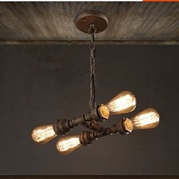 4 Licht Amerikanischen Industrielle Wasser Rohr Retro stil Wind
