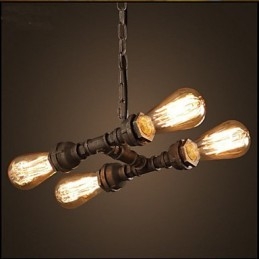 4 Licht Amerikanischen Industrielle Wasser Rohr Retro stil Wind