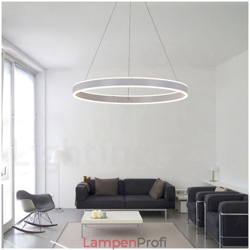 1 Ring Zwei Streifen Art Deco Pendelleuchte 60cm Pendelleuchte