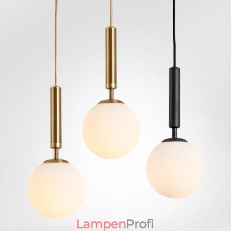 Moderne zeitgenössische Pendelleuchte mit Glasschirm