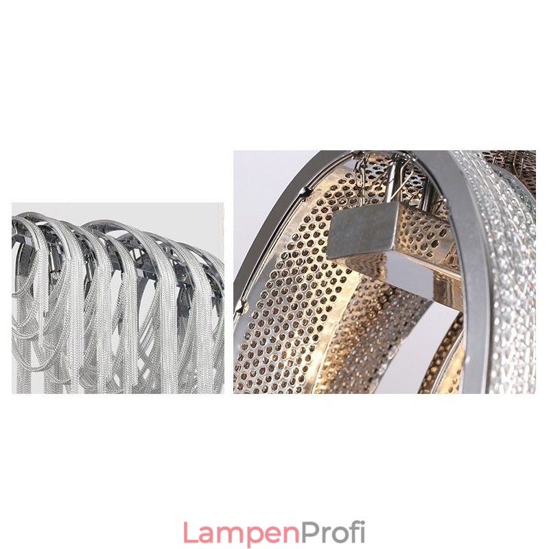 Quasten Kronleuchter Designer Pendelleuchte Silber Gold Farbe