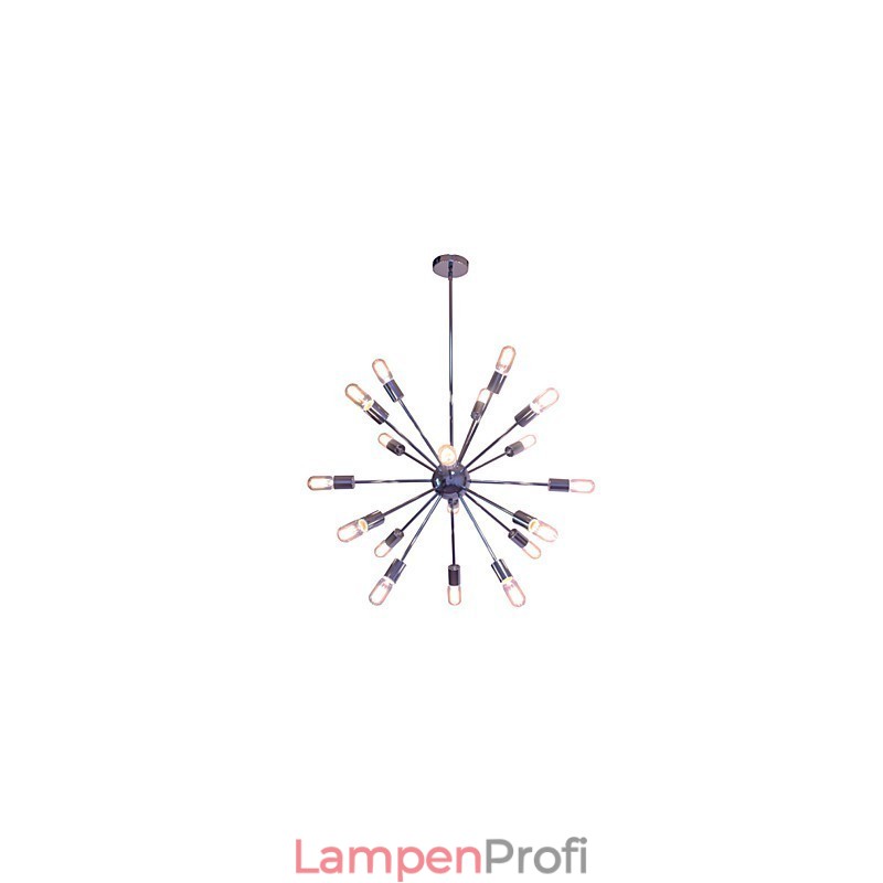 Kronleuchter Modern Globe Wohnen Anhänger Essen Einkaufen Geschäft Nacht Metall Chrom