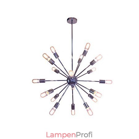 Kronleuchter Modern Globe Wohnen Anhänger Essen Einkaufen Geschäft Nacht Metall Chrom