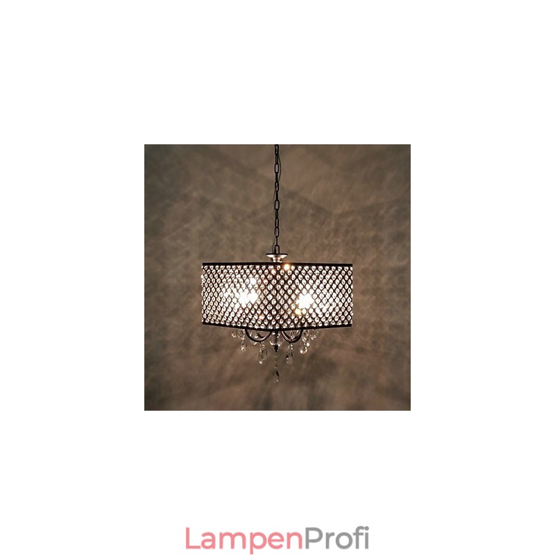 Traditioneller klassischer Kronleuchter aus Metall mit Kristallmalerei