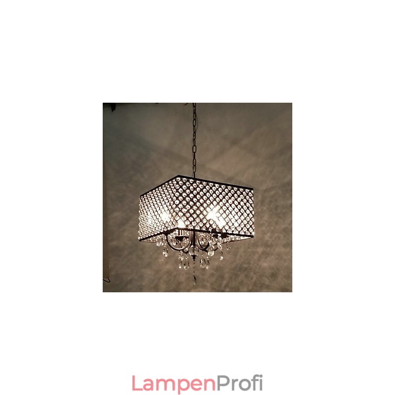 Traditioneller klassischer Kronleuchter aus Metall mit Kristallmalerei