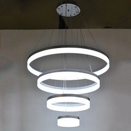 Acryl Kronleuchter Ring Anhänger Licht Leuchten mit