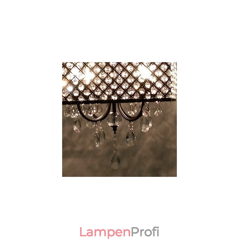 Traditioneller klassischer Kronleuchter aus Metall mit Kristallmalerei