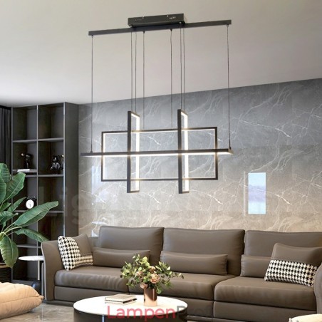 Dimmbare Pendelleuchte Modernes Design Vier Rechtecke Dimmbare Pendelleuchte Modernes Design Vier Rechtecke
