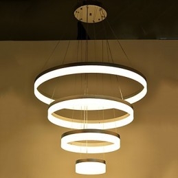Acryl Kronleuchter Ring Anhänger Licht Leuchten mit