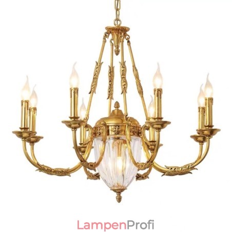 Luxus Französisch Alle Kupfer Kristall Kronleuchter Lampe Esszimmer leuchte Kronleuchter