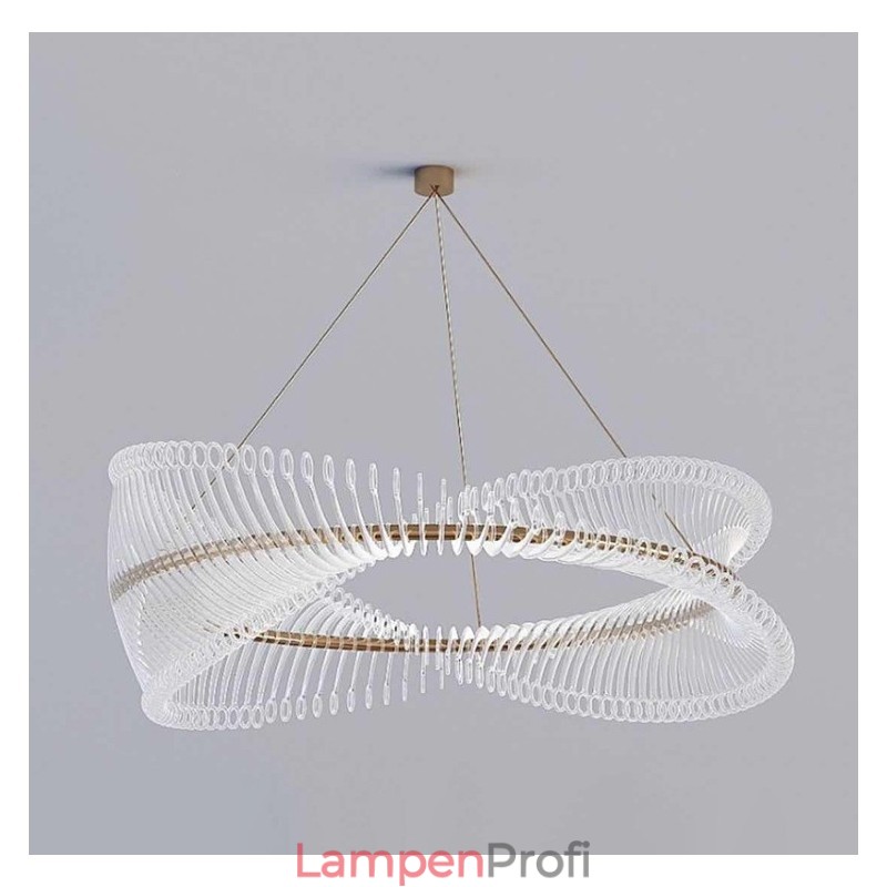 Postmoderne Strip Circle Pendelleuchte