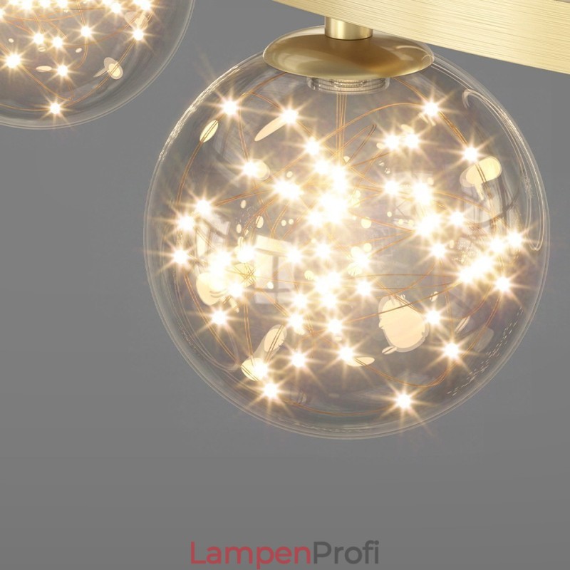 Nordische moderne Pendelleuchte mit goldenem Kreis