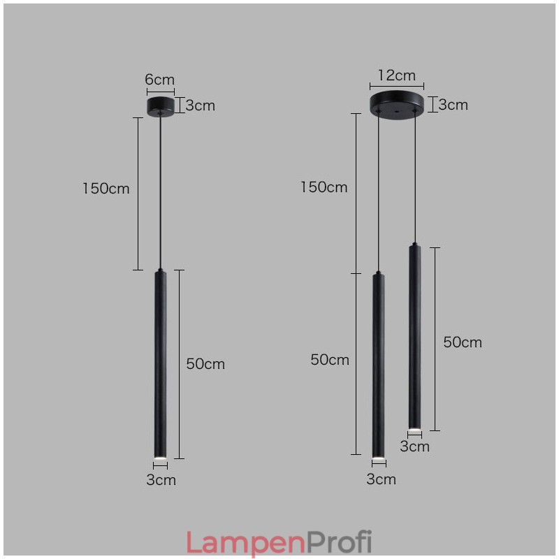Einfache, moderne, zeitgenössische Pendelleuchte