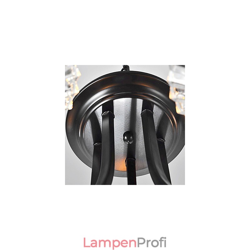 Vintage-Kronleuchter im europäischen Stil mit 5 Lichtern und gehörntem Arm