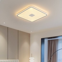 Moderne dimmbare quadratische Deckenleuchte mit Unterputzmontage, Vollspektrum-Augenschutz