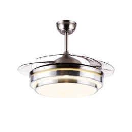 Moderne Deckenventilatorlampe ABS-Lüfterflügel Acrylbeleuchtung