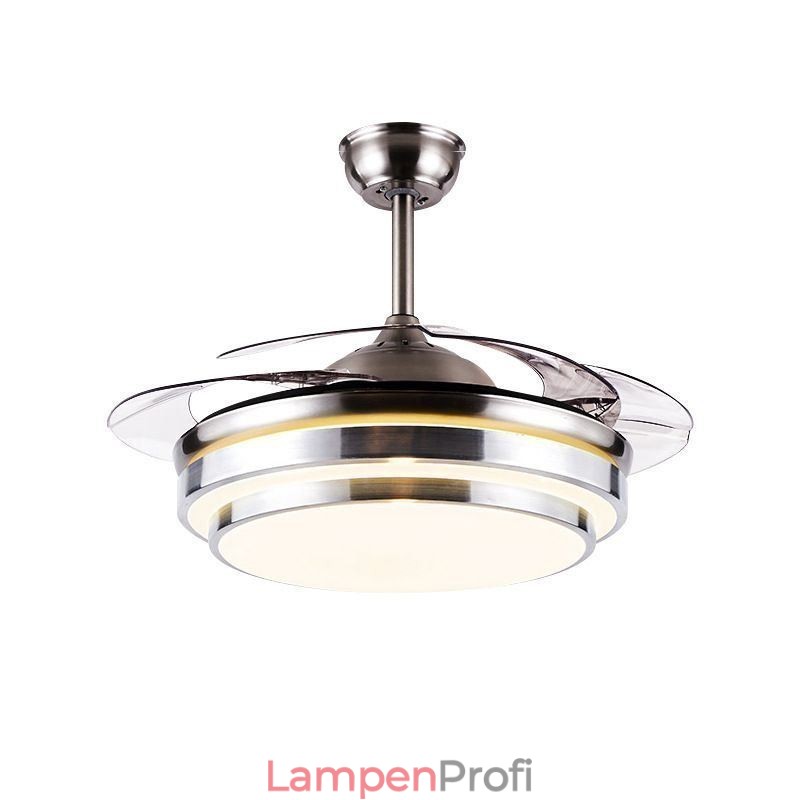 Moderne Deckenventilatorlampe ABS-Lüfterflügel Acrylbeleuchtung