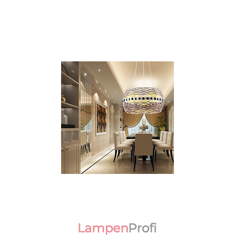 Rattan Kunstlampe Pendelleuchte Handgewebt