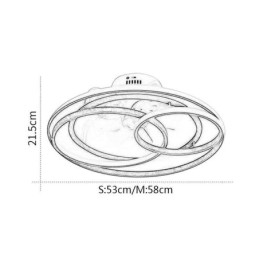 Moderne Deckenleuchten Kreisringe Designer Deckenventilator