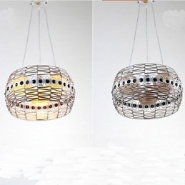 Rattan Kunstlampe Pendelleuchte Handgewebt