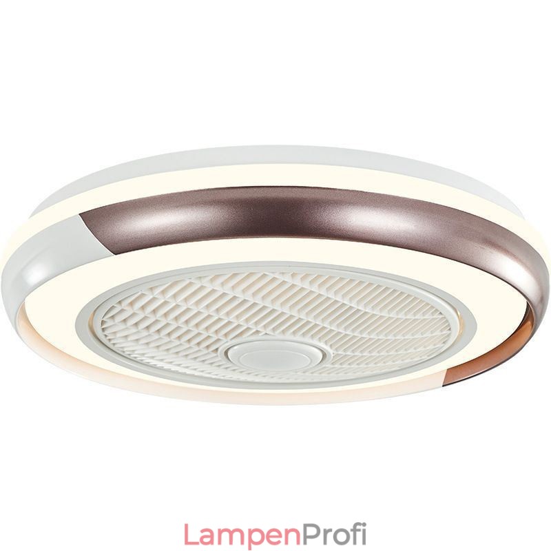 Moderne Deckenventilatorleuchten Runde Deckenleuchte aus Acryl mit Fernbedienung