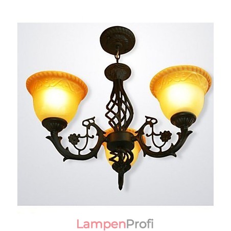 Vintage Kronleuchter aus Schmiedeeisen