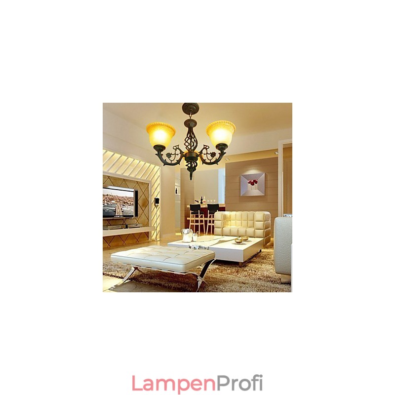 Vintage Kronleuchter aus Schmiedeeisen