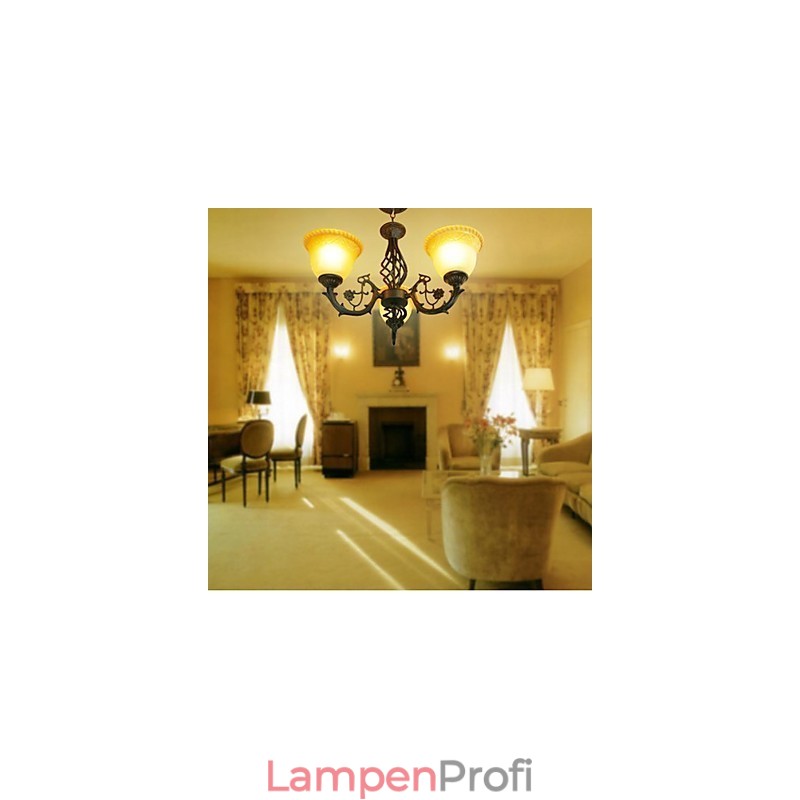 Vintage Kronleuchter aus Schmiedeeisen