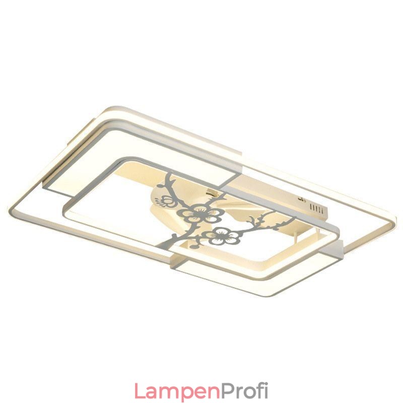 Moderne rechteckige Deckenventilatorleuchten