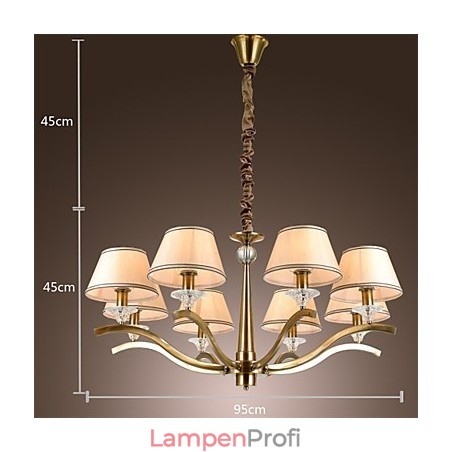 Moderner zeitgenössischer traditioneller klassischer rustikaler Lodge-Vintage-Landhaus-Insel-Kronleuchter aus Messingmetall